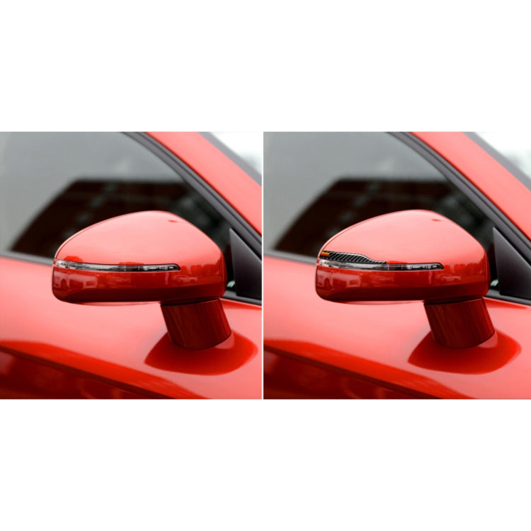 Car Carbon Fiber German Flag Pattern Rearview Mirror Anti-collision Sticker for Audi TT, Left and Right Drive Universal, B Style, Rearview Mirror Anti-collision B