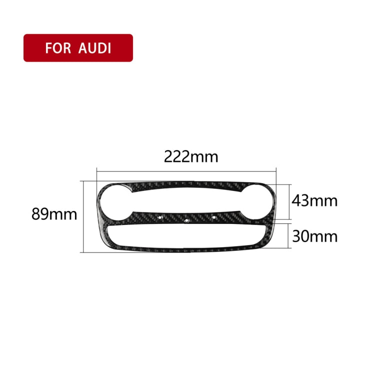 Car Carbon Fiber Reading Light Decorative Sticker for Audi TT 8n 8J MK123 TTRS 2008-2014, Left and Right Drive Universal, Reading Light