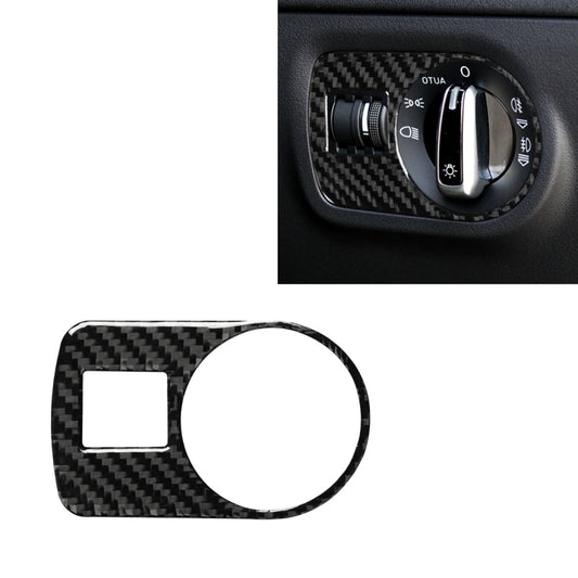 Car Carbon Fiber Headlight Switch Decorative Sticker for Audi TT 8n 8J MK123 TTRS 2008-2014, Right Drive, Headlight Switch, Right Drive