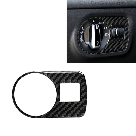 Car Carbon Fiber Headlight Switch Decorative Sticker for Audi TT 8n 8J MK123 TTRS 2008-2014, Left Drive, Headlight Switch , Left Drive