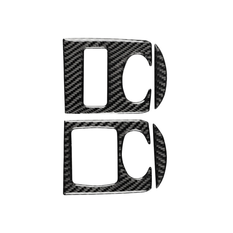 Car Carbon Fiber Glass Lifter Panel Decorative Sticker for Audi TT 8n 8J MK123 TTRS 2008-2014, Left Drive, Glass Lifter , Left Drive