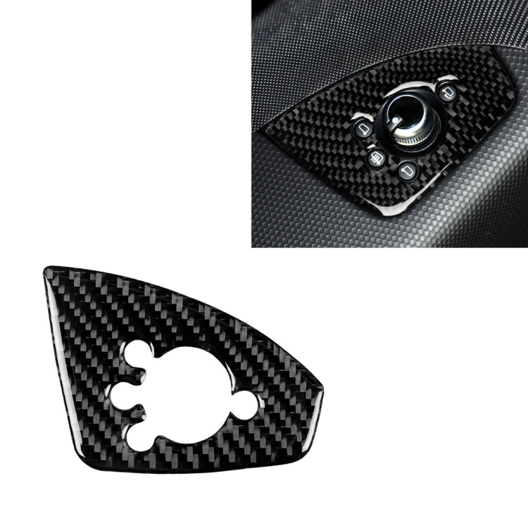 Car Carbon Fiber Door Button Decorative Sticker for Audi TT 8n 8J MK123 TTRS 2008-2014, Left Drive, B Style, Door Button , Left Drive B