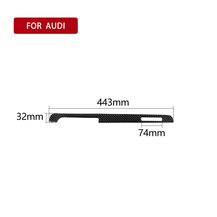 Car Carbon Fiber Passenger Seat Decorative Strip for Audi TT 8n 8J MK123 TTRS 2008-2014, Left Drive, Passenger Seat , Left Drive
