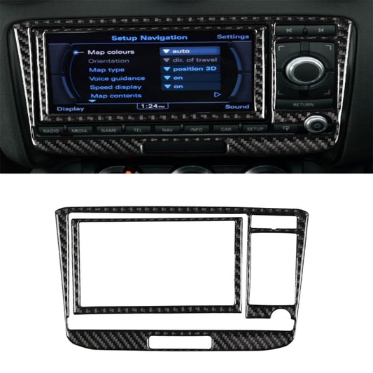 Car Carbon Fiber Air Conditioning CD Panel Decorative Sticker for Audi TT 8n 8J MK123 TTRS 2008-2014, Left and Right Drive Universal, A Style, Air Conditioning CD Panel A