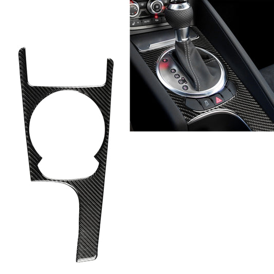 Car Carbon Fiber Gear Shift Panel Decorative Sticker for Audi TT 8n 8J MK123 TTRS 2008-2014, Left Drive, Gear Shift Panel