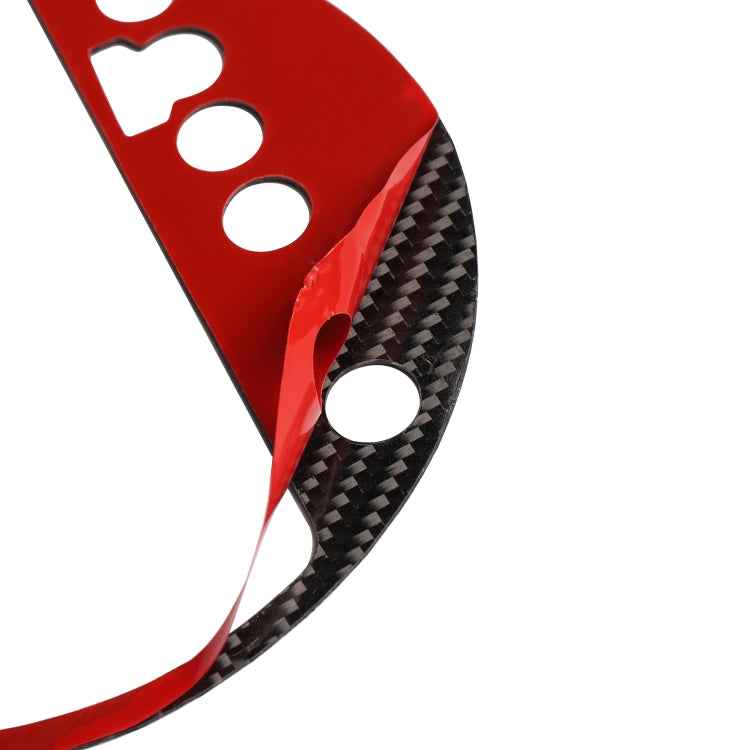 Car Carbon Fiber Gear Shift Position Panel Decorative Sticker for Audi TT 8n 8J MK123 TTRS 2008-2014, Right Drive