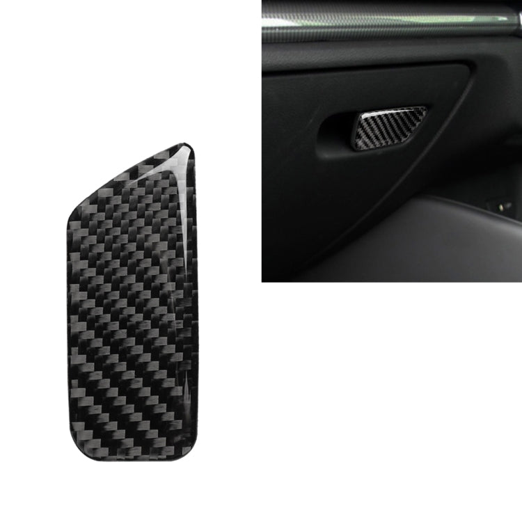 Car Carbon Fiber Passenger Seat Hand Box Switch Decorative Sticker for Audi A3 / 8V 2014-2019, Right Drive, Hand Box Switch, Right Drive