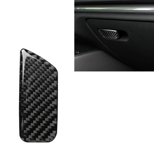 Car Carbon Fiber Passenger Seat Hand Box Switch Decorative Sticker for Audi A3 / 8V 2014-2019, Left Drive, Hand Box Switch, Left Drive