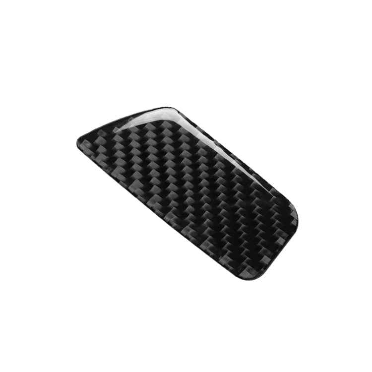 Car Carbon Fiber Passenger Seat Hand Box Switch Decorative Sticker for Audi A3 / 8V 2014-2019, Left Drive
