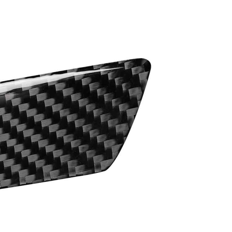 Car Carbon Fiber Passenger Seat Hand Box Switch Decorative Sticker for Audi A3 / 8V 2014-2019, Left Drive