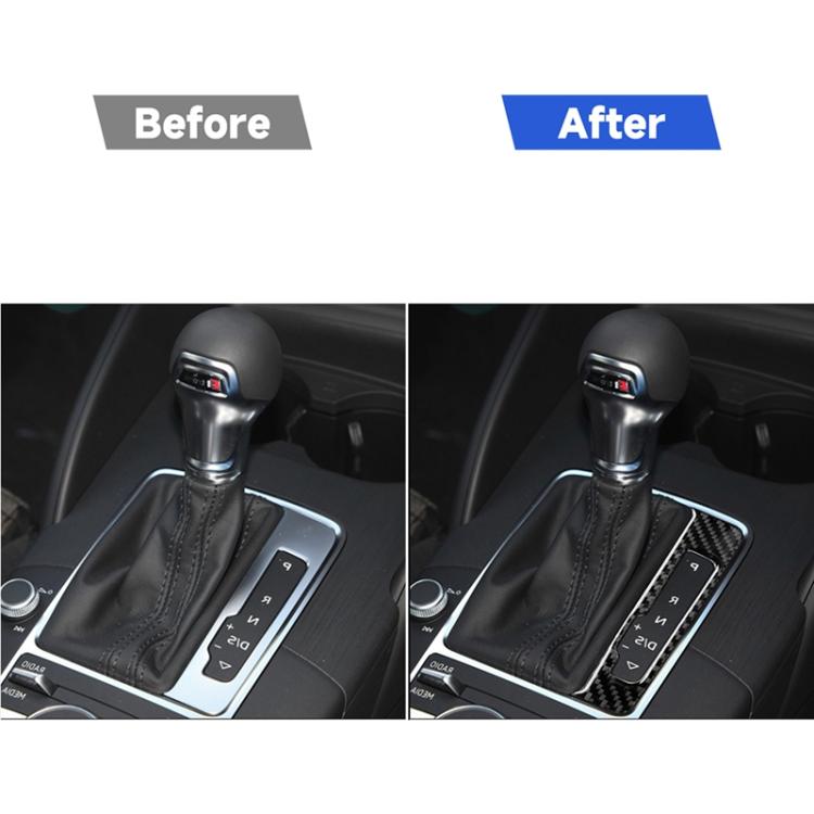 Car Carbon Fiber Gear Shift Frame Decorative Sticker for Audi A3 / 8V 2014-2019, Right Drive, Gear Shift Frame, Right Drive