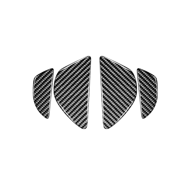 4 PCS Car Carbon Fiber Inner Door Bowl Decorative Stickers for Volvo V60 2010-2017 / S60 2010-2018, Left and Right Drive Universal, Inner Door Bowl