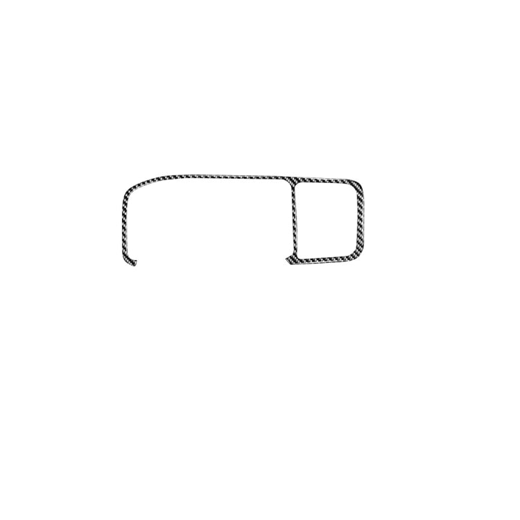 Car Carbon Fiber Navigation Frame Decorative Stickers for Volvo V60 2010-2017 / S60 2010-2018, Left Drive