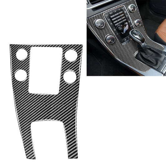 Car Carbon Fiber Central Control Panel Decorative Stickers for Volvo V60 2010-2017 / S60 2010-2018, Left Drive, Central Control Panel, Left Drive