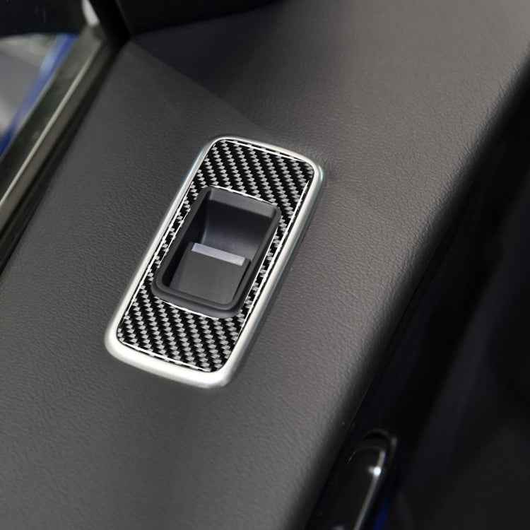 4 in 1 Car Carbon Fiber Lifting Panel Decorative Stickers for Jaguar F-PACE X761 XE X760 2016-2020, Right Drive