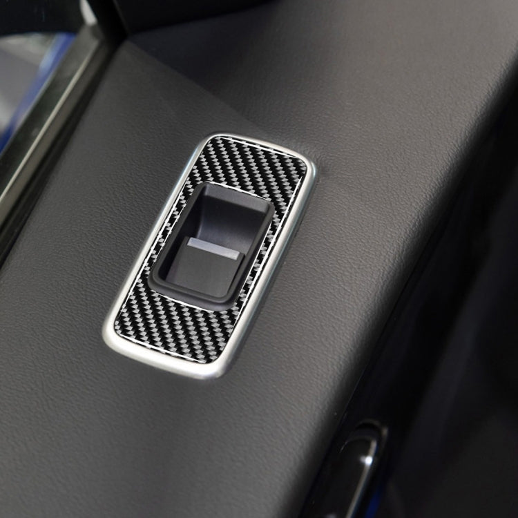 4 in 1 Car Carbon Fiber Lifting Panel Decorative Stickers for Jaguar F-PACE X761 XE X760 2016-2020, Right Drive, Lifting Panel, Right Drive