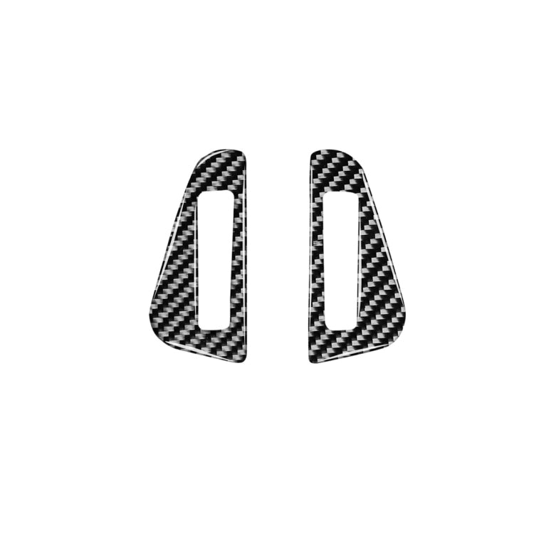 2 PCS Car Carbon Fiber Left and Right Air Outlet Decorative Stickers for Jaguar F-PACE X761 XE X760 XF X260 XJ 2016-2020, Left and Right Drive Universal, Air Outlet