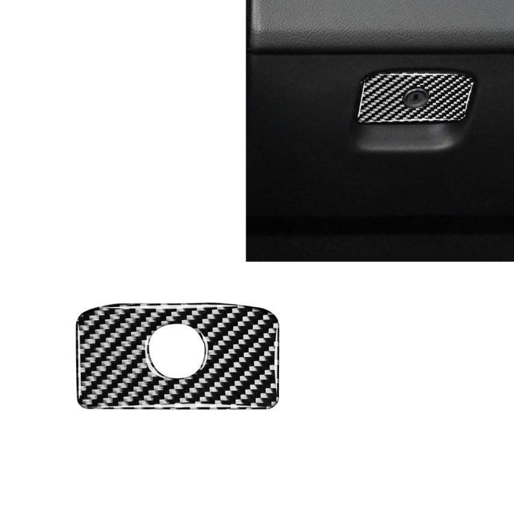 Car Carbon Fiber Front Passenger Seat Storage Box Handle Decorative Stickers for Jaguar F-PACE X761 XE X760 XF X260 2016-2020, Left and Right Drive Universal, Storage Box Handle