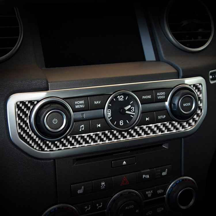 Car Carbon Fiber Time Clock Decorative Sticker for Land Rover Discovery 4 2010-2016, Left and Right Drive Universal