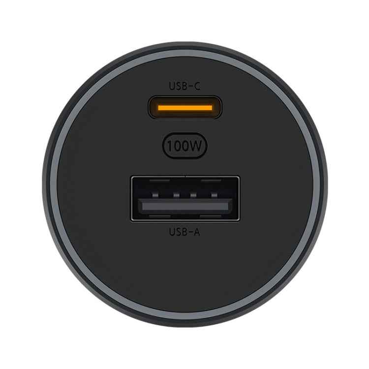 Original Xiaomi CC07ZM 100W Dual Ports USB + USB-C / Type-C Car Charger Fast Charging Version 1A1C