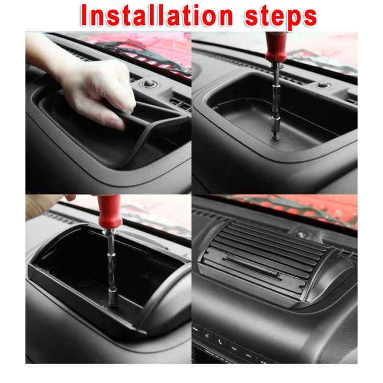 Car Dashboard Storage Box Organizer ABS Center Console Tray for Jeep Wrangler & Unlimited JK 2012-2017