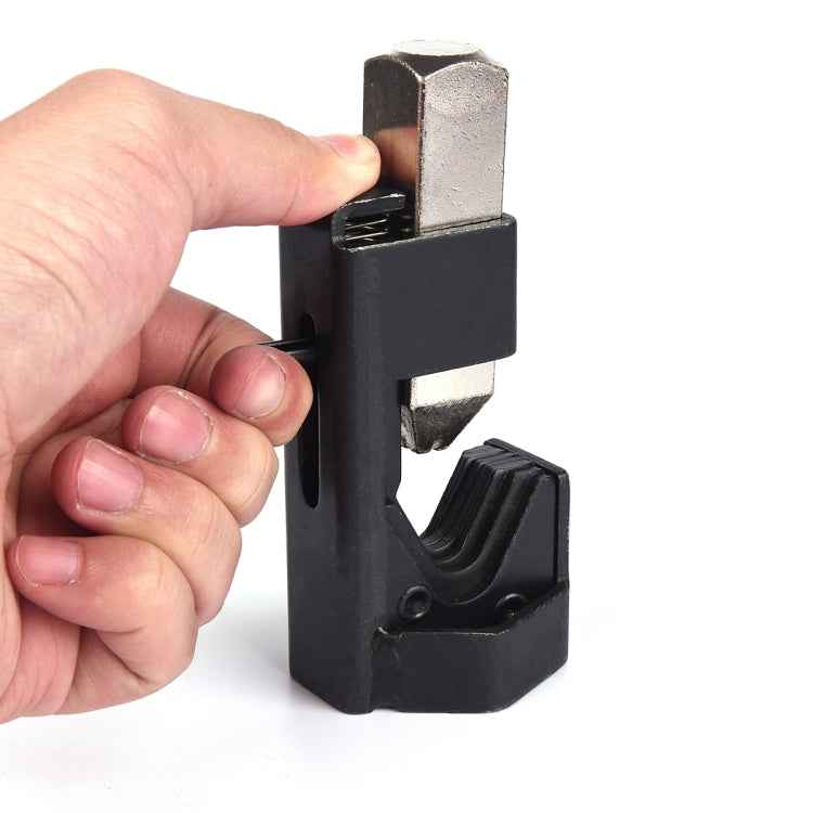 Car Battery Cable Hammer Crimper Hammer Lug Crimper Tool Pliers with T2 Copper 8 x 3/8 Heavy-duty Cold-pressed Wire Terminals