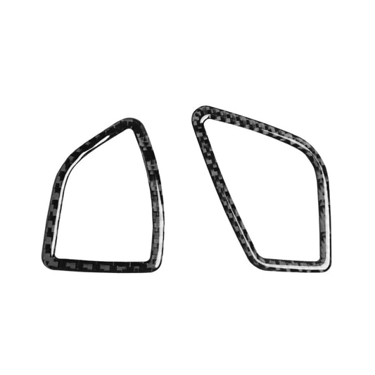 2 PCS Car Carbon Fiber Dashboard Air Outlet Decorative Sticker for BMW 3 Series F30 2013-2018 / 3GTSeries F34 2013-2017, Right Drive, Dashboard Air Outlet