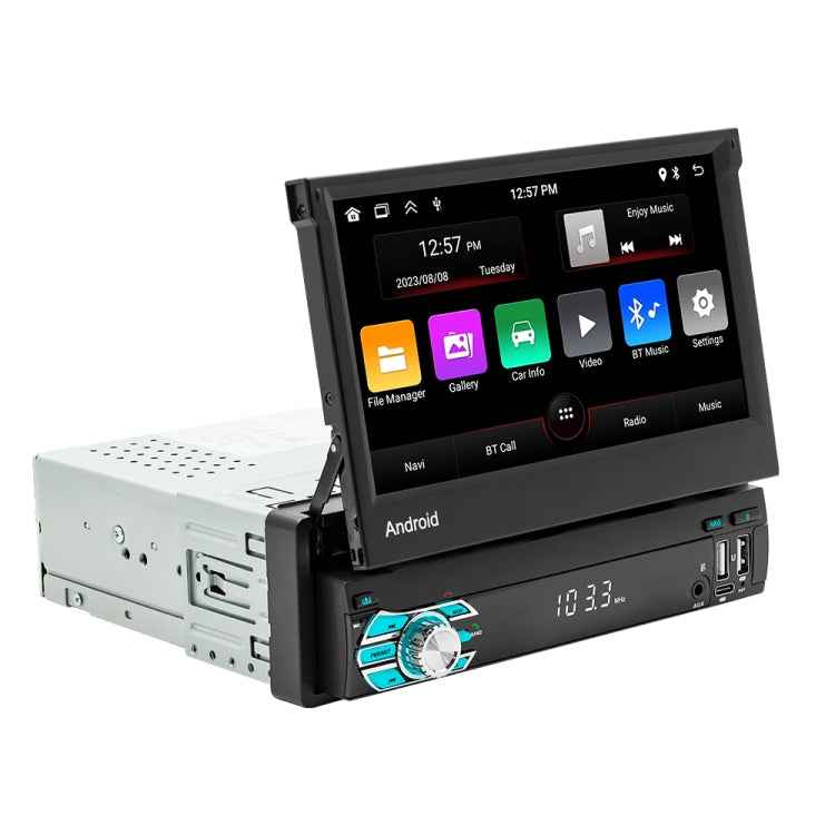 HD 7 inch Single Din Car Android Player GPS Navigation Bluetooth Touch Stereo Radio, Support Mirror Link & FM & WIFI