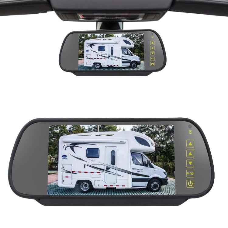 PZ460 Car Waterproof HD High Position Brake Light View Camera + 7 inch Rearview Monitor for Fiat / Citroen / Peugeot