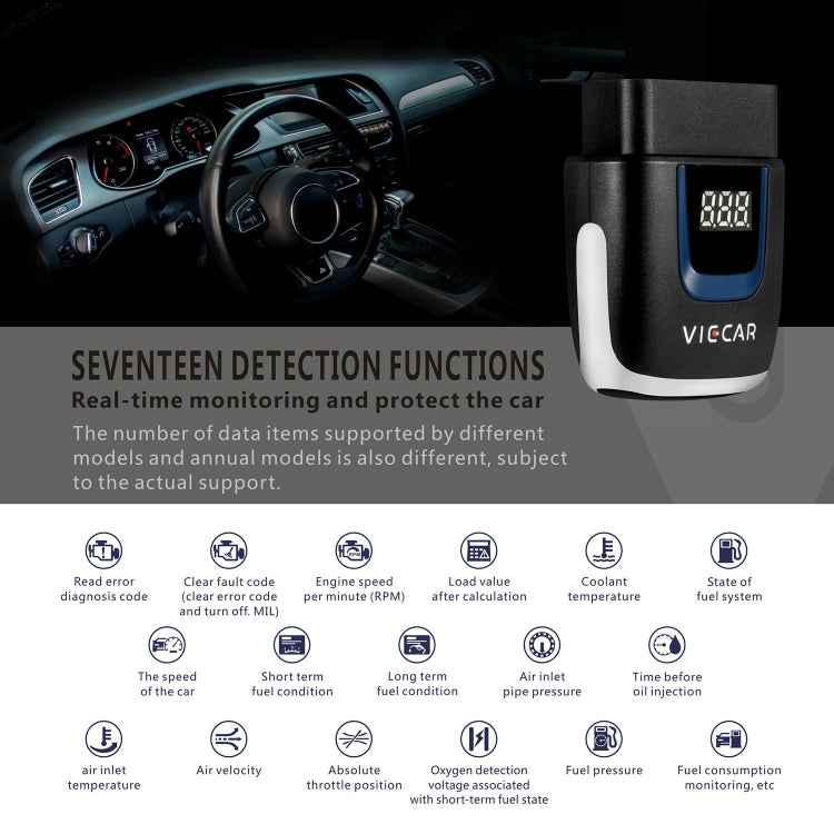 Viecar VP001 Car Mini OBD Fault Detector V2.2 Bluetooth Diagnostic Tool