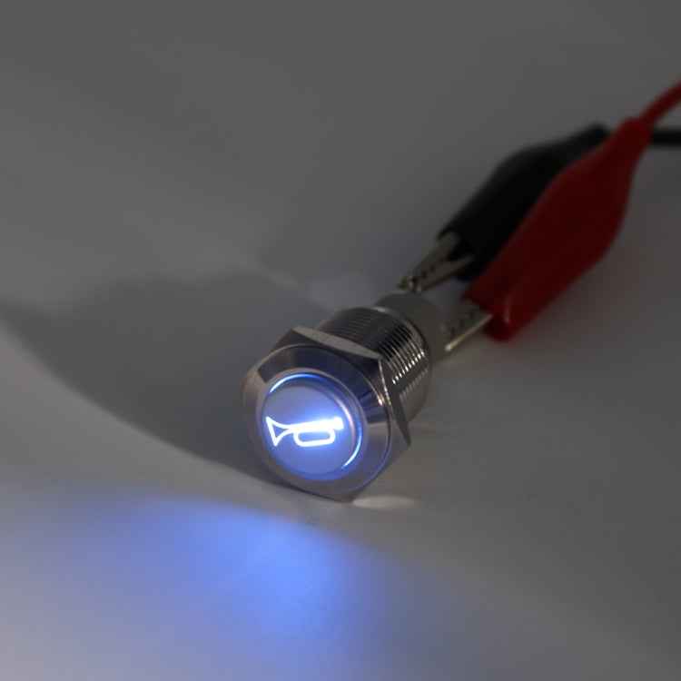 Momentary Reset Switch Push Button 16mm 12V for Car Motorcycle Horn Speaker