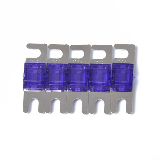 5 PCS Car Audio AFS Mini ANL 100Amp Fuse Nicked Plated, 100Amp