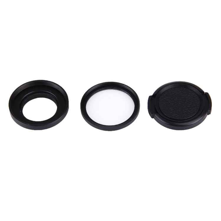 JUNESTAR for Xiaomi Xiaoyi Yi II 4K Sport Action Camera Proffesional 37mm UV Filter + Lens Protective Cap