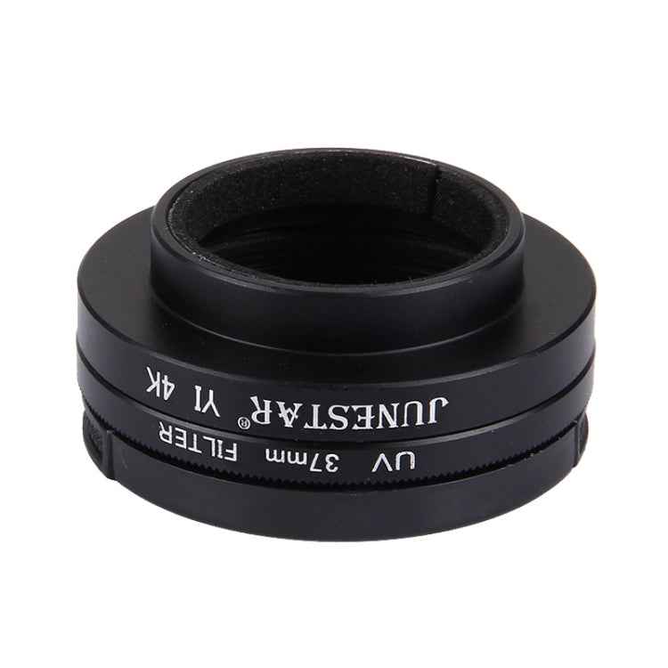 JUNESTAR for Xiaomi Xiaoyi Yi II 4K Sport Action Camera Proffesional 37mm UV Filter + Lens Protective Cap
