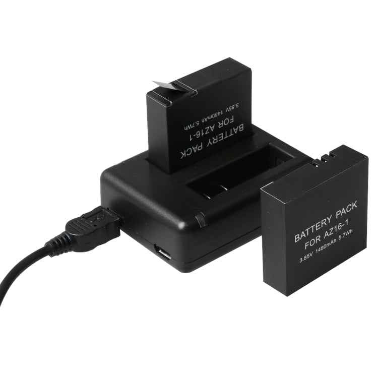 BC-AZ16 Digital Camera USB Dual Batteries Charger for Xiaomi Xiaoyi II 4K
