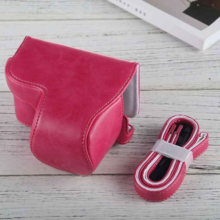 Full Body Camera PU Leather Case Bag with Strap for Sony A6000 / A6300 / Nex 6