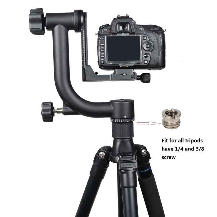 YELANGU Horizontal 360 Degree Gimbal Tripod Head for Home DV and SLR Cameras