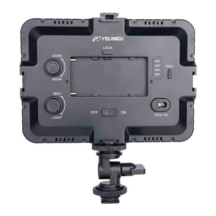 YELANGU YLG0504B 204 LEDs 1000LM 3300-5600K No Polar Dimmable Studio Light Video & Photo Light for Canon, Nikon, DSLR Cameras