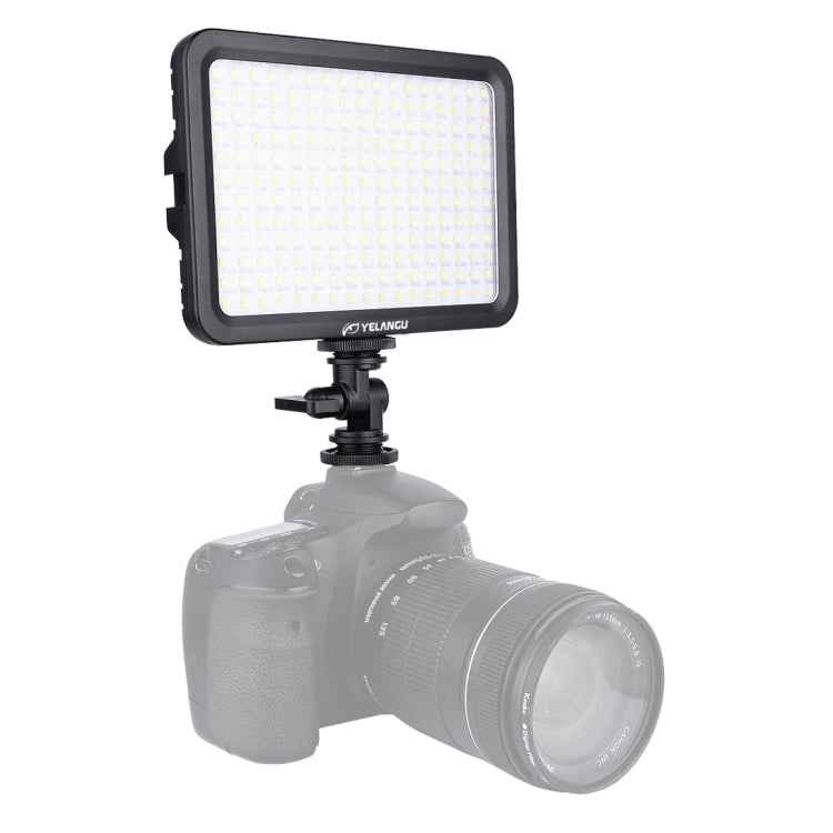 YELANGU YLG0504B 204 LEDs 1000LM 3300-5600K No Polar Dimmable Studio Light Video & Photo Light for Canon, Nikon, DSLR Cameras