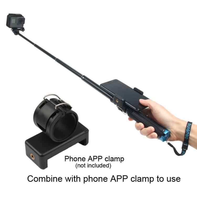 Portable Foldable Tripod Holder Selfie Monopod Stick for GoPro, Insta360, DJI and Other Action Cameras, Length: 23.5-81cm