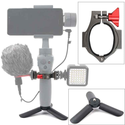 Mini Tripod Mount + Flashlight Extension Bracket  for DJI OSMO Mobile 2