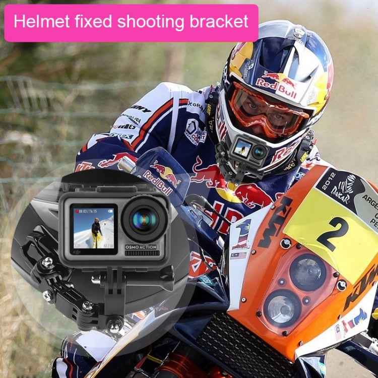 Cycling Helmet Adhesive Multi-Joint Arm Fixed Mount Set with J-Hook Buckle Mount & Screw for GoPro, Insta360, DJI and Other Action Cameras