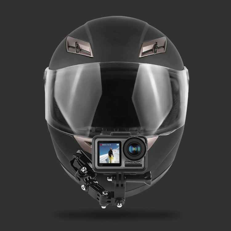 Cycling Helmet Adhesive Multi-Joint Arm Fixed Mount Set with J-Hook Buckle Mount & Screw for GoPro, Insta360, DJI and Other Action Cameras