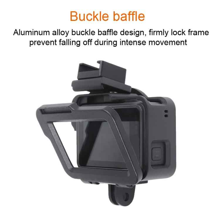 Housing Shell CNC Aluminum Alloy Protective Cage with Insurance Frame & 52mm UV Lens for GoPro HERO7 Black /6 /5