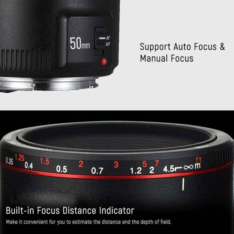 YONGNUO YN50MM F1.8C II F1.8 Auto Focus Lens for Canon EF Mount New Lens