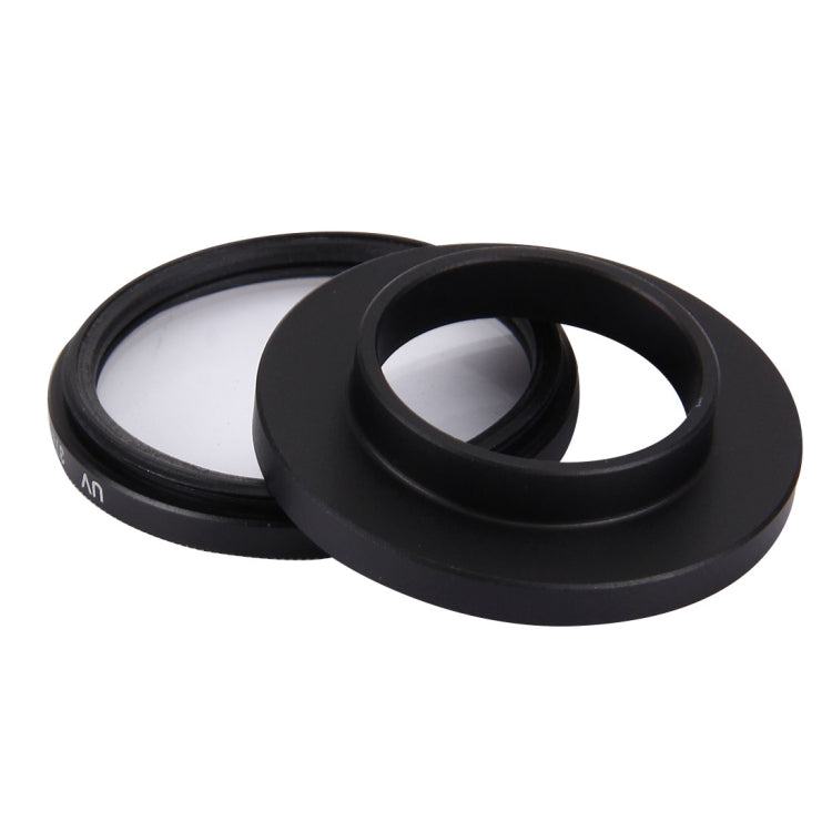 JUNESTAR 7 in 1 Proffesional 37mm Lens Filter(CPL + UV + ND4 + Red + Yellow + FLD / Purple) & Lens Protective Cap for GoPro HERO4 / 3+ / 3 Sport Action Camera, 7 in 1