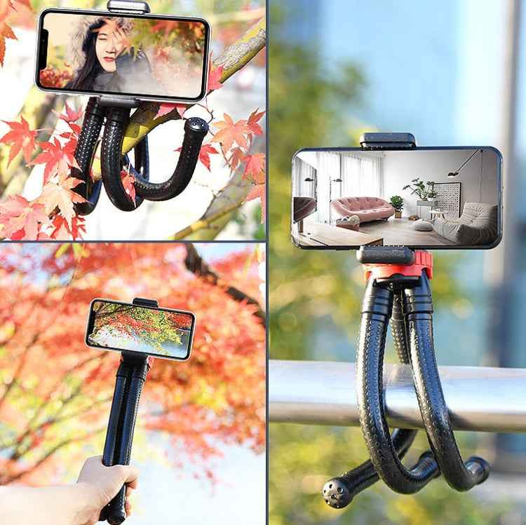 MZ305 Mini Octopus Flexible Tripod Holder with Ball Head for SLR Cameras, GoPro HERO10 Black / HERO9 Black / HERO8 Black /7 /6 /5 /5 Session /4 Session /4 /3+ /3 /2 /1, DJI Osmo Action, Xiaoyi and Other Action Cameras, Cellphone, Size:30cmx5cm