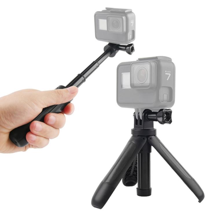 GP446 Multifunctional Mini Fixed Tripod for DJI, Insta360, GoPro and Other Action Cameras, GP446 (Black), GP446 (Grey), GP446 (Blue), GP446 (Red)