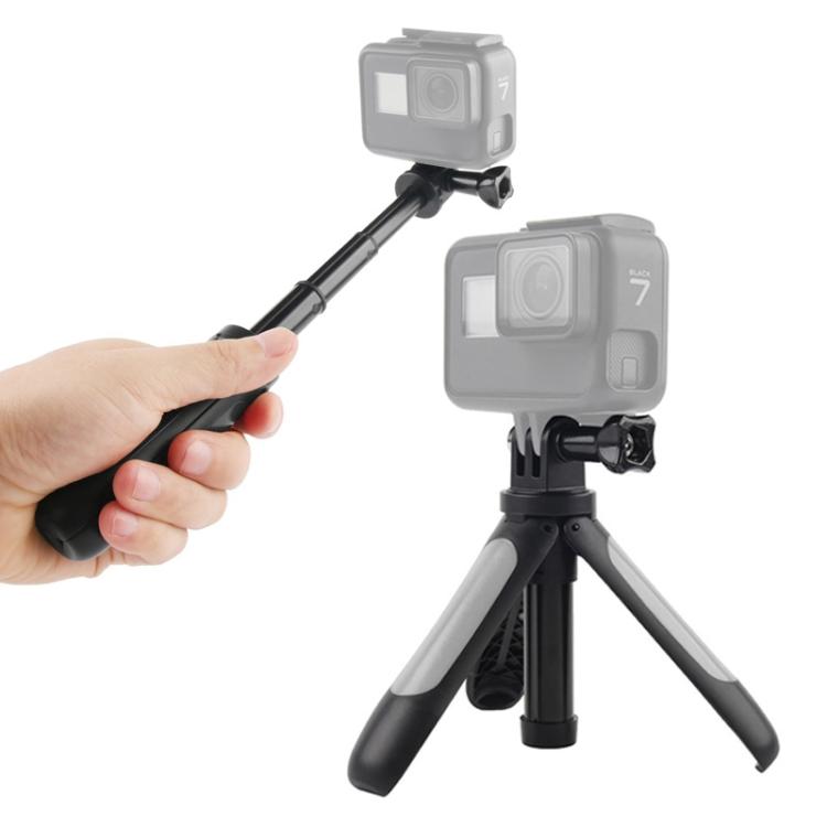 GP446 Multifunctional Mini Fixed Tripod for DJI, Insta360, GoPro and Other Action Cameras, GP446 (Black), GP446 (Grey), GP446 (Blue), GP446 (Red)