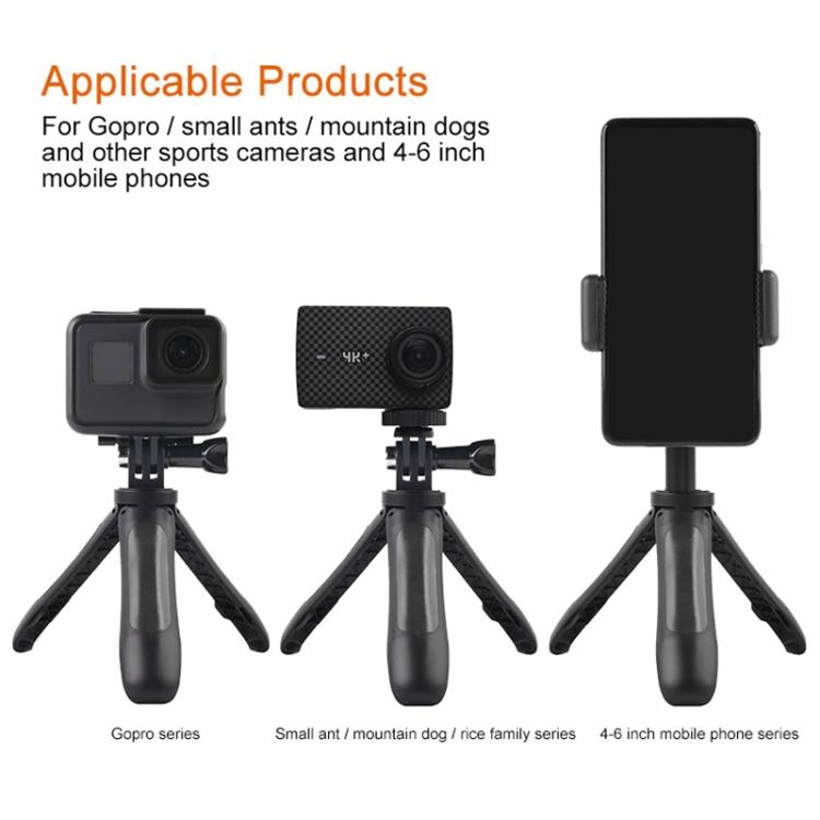 GP446 Multifunctional Mini Fixed Tripod for DJI, Insta360, GoPro and Other Action Cameras, GP446 (Blue), GP446 (Red), GP446 (Black), GP446 (Grey)